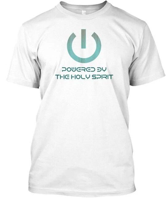 Powered By The Holy Spirit Mens Mm App Marriage T shirt Made in USA S to 5XL XL