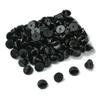 100 Piezas Traseras de Goma Negra para Pines de Solapa, Pasadores para Gemelos, Cierres para Insignias, Suministros y Accesorios para Hacer Joyería