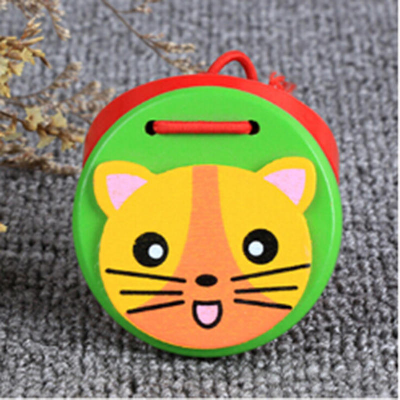 Preschool Early Castanets Toys Clapper Handle Musical Instrument Educational