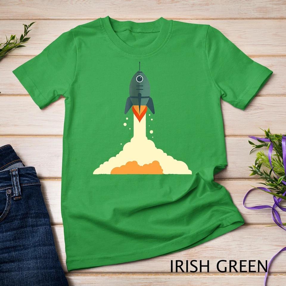 Space Rocket Astronaut T-Shirt Astronomy Exploration Unisex T-shirt 4 2XL