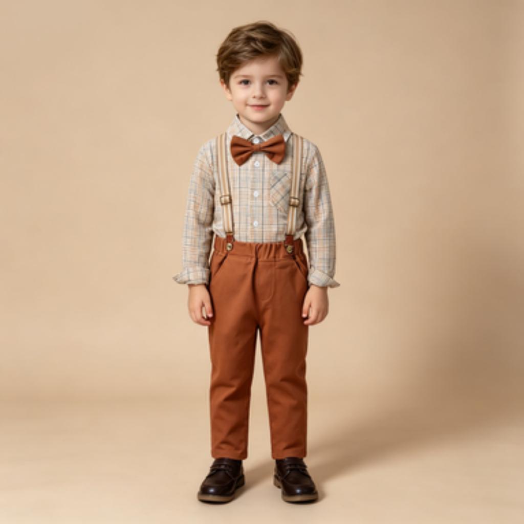 Set ținută de ziua de naștere pentru băiețel Costum rochie coreeană pentru băiețel de 1 an