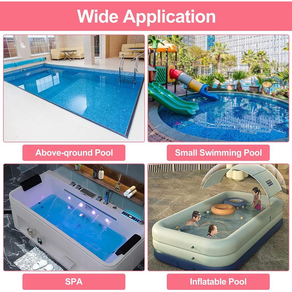 Swimming Pool White Suction Head, Reinforced Suction Head With Side Brush Manual Suction