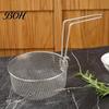 Multi Use Kitchen Frying Basket Stainless Steel Basket, with Handle, Heat Resistant Mesh Strainer, Durable Portable Deep Fryer Tool, for Chips