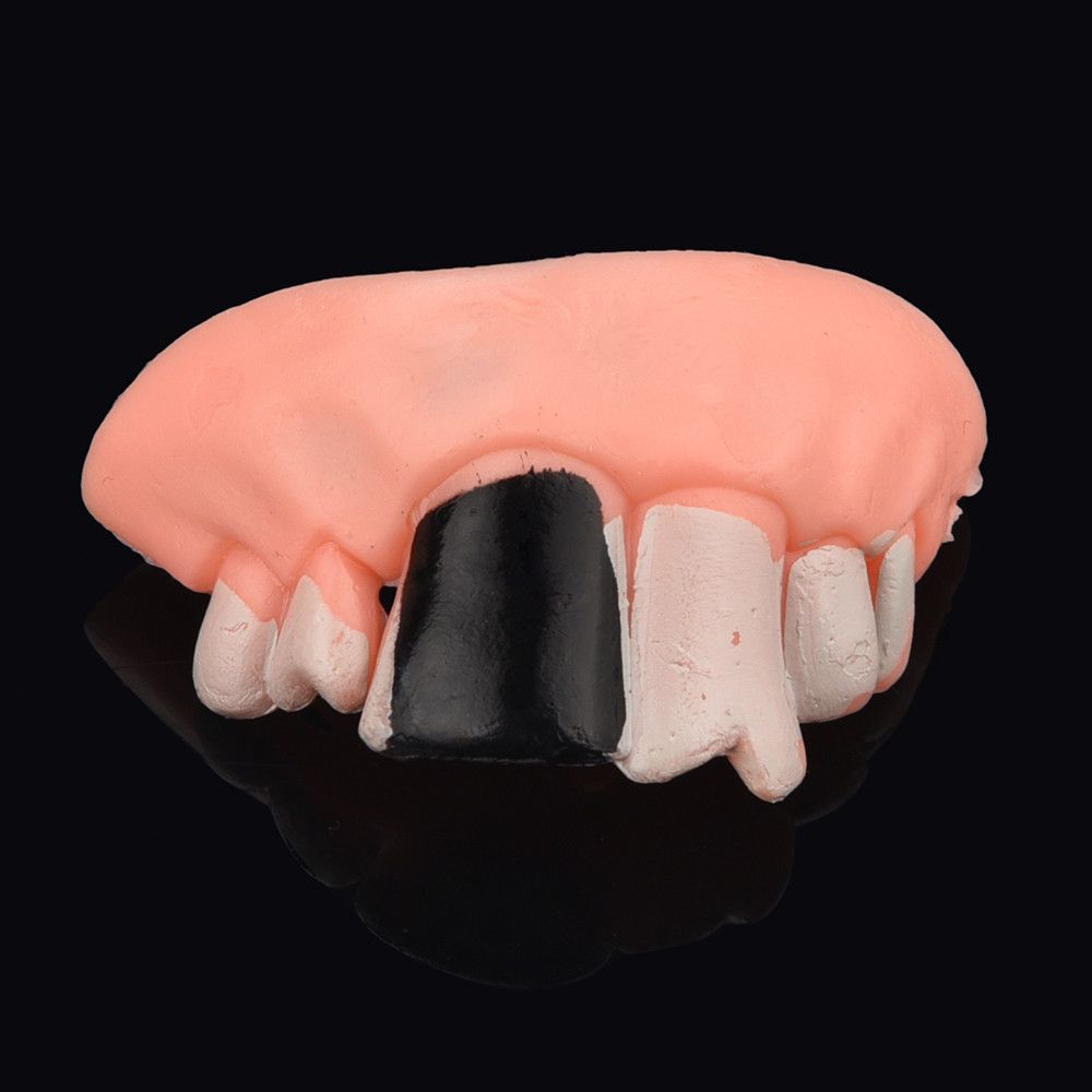 Toys Party Tooth Decay Zombie Incisors Toothy Fake Teeth Halloween Decor Prop Halloween Dentures