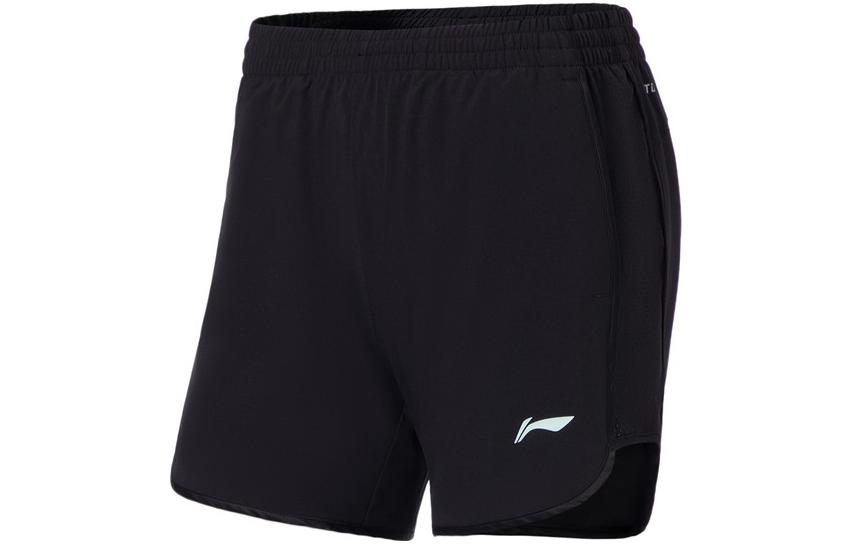 Li Ning Running Collection Casual Shorts Women s Black Moderate AKSS396-1 L