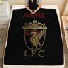 Custom Name,Liverpool Printed Flannel Blanket, Soft Throw for Bedroom Sofa, Washable, Christmas Present, Great Gift.