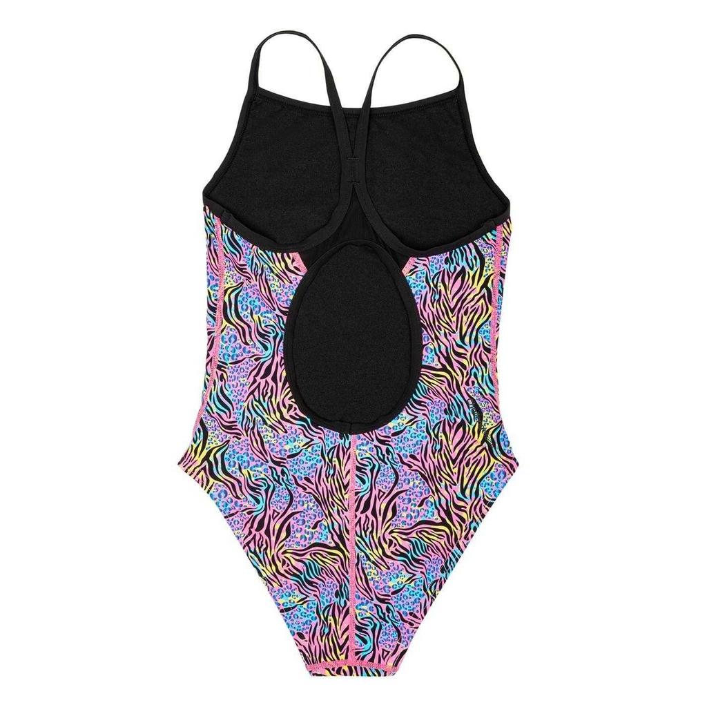 Slazenger Girls Animal Print One Piece Swimsuit