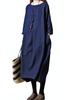 JINJUDUO Long Long Thin Cotton Linen Slimming Tunic Maxi Loose Solid Figure Plus Clothing Women's Dress, Summer, Sleeve, Dress, Length, Fit, Color,