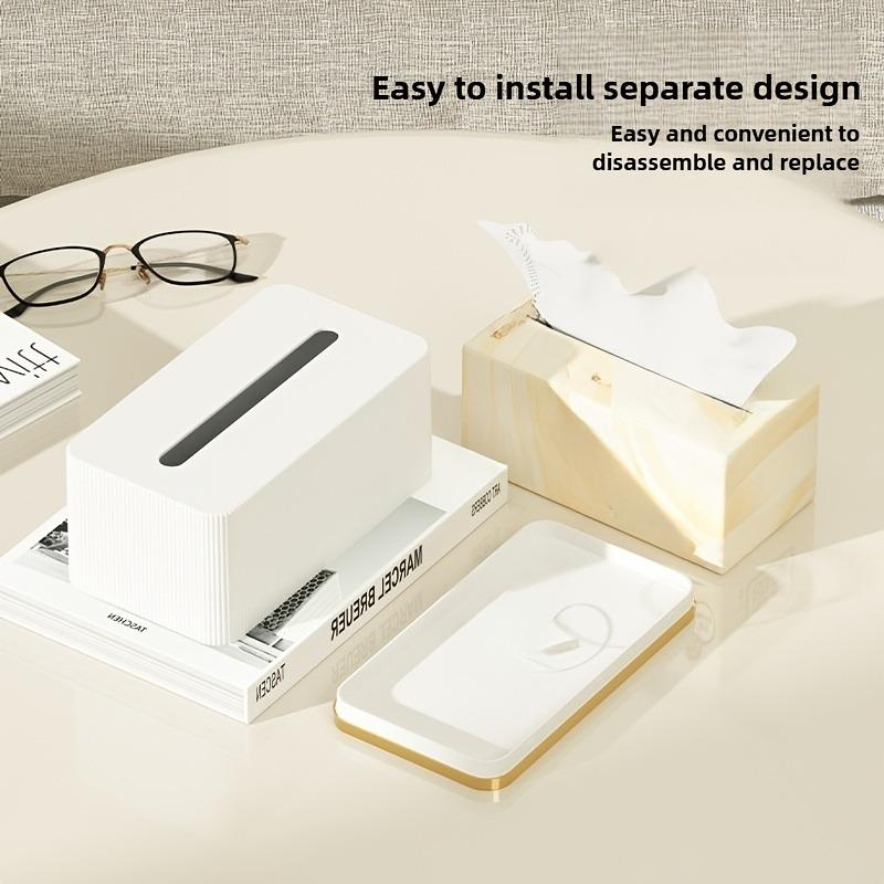 1/2 ks Stolní krabička na kapesníky Multifunkční krabička na kapesníky Plastový materiál Domácí krabička na kapesníky Dekorativní potřeby