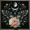 Butterfly Flower Pattern Astrology Tablecloth Tarots Divinations Tablecloth Altars Cloth Divinations Board Game Accessory