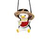 Trendy Swinging Duck Aromatherapy Car Pendant for Rearview Mirror