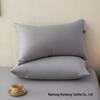A-class Pure Cotton Solid Color Pillowcase Pair 48x74cm - Skin-Friendly for Home & Hotel Use
