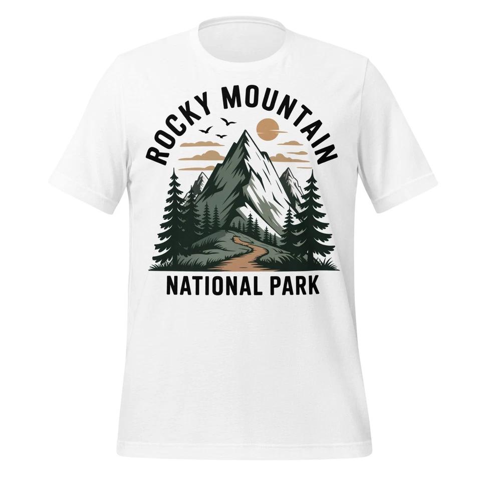 Rocky Mountain National Park Shirt Hiking Unisex Trail Adventure Nature Tee 4XL