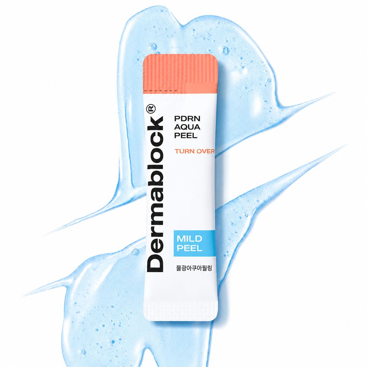 Derma Block PDRN Aqua Peel 3ml x 6pcs Korean Hydrating Peeling Treatment Smooth Glow Skin Care