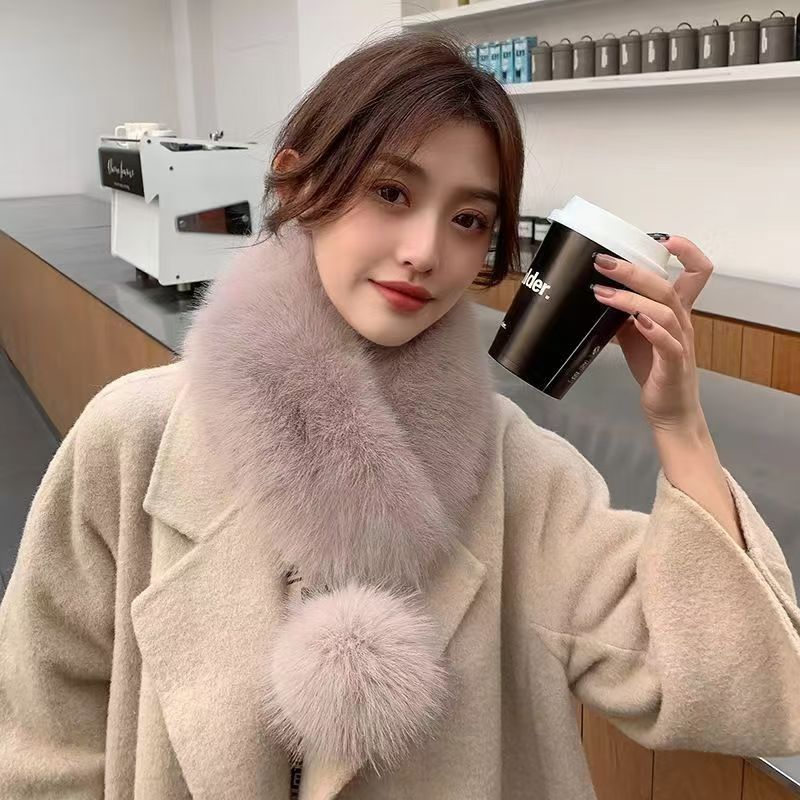 Verdickter Warmer Plüsch-Lätzchen für Herbst und Winter