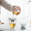 Nanshan Mr. Lingbi Glass Tea Filter Set: Creative Glass Strainer for Kung Fu Tea Ceremony.