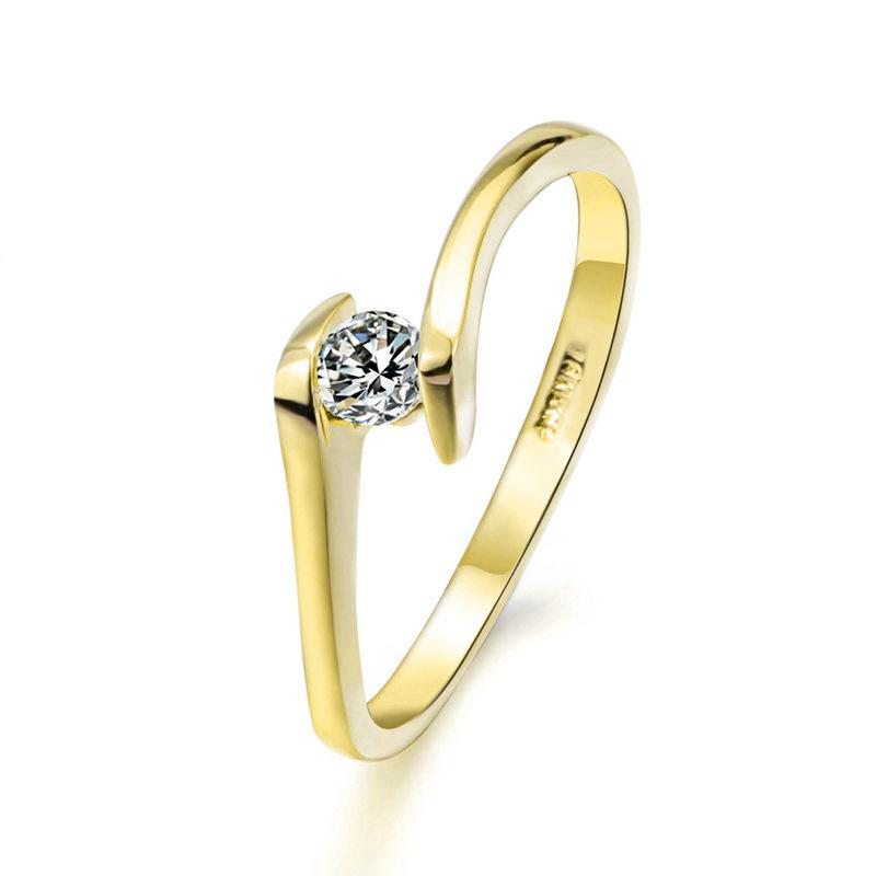

ZHOUYANG Wedding Ring For Women Concise 4mm Round Cut Cubic Zirconia Rose Gold Color Engagement Fashion Jewelry ZYR239 ZYR422 5.5