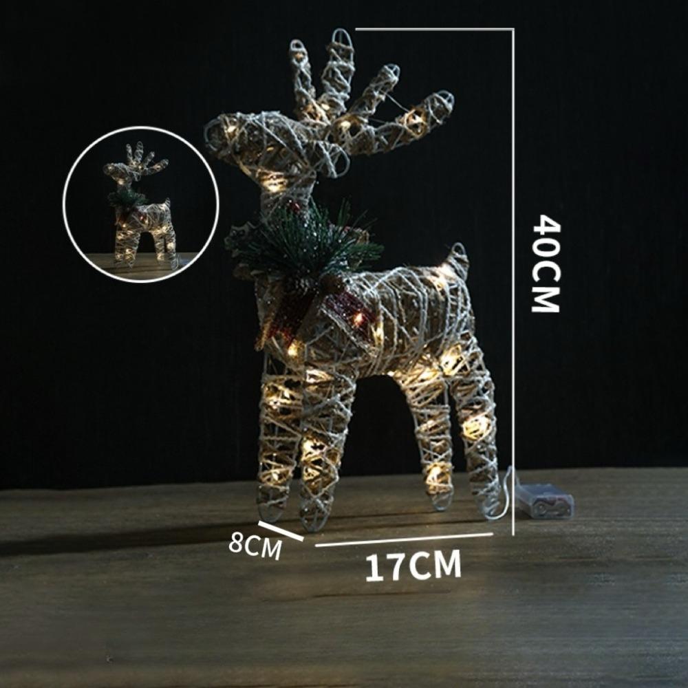 Christmas Decorations, Luminous Elk Ornaments, Shopping Malls, Window Displays, Christmas Tree Decorations