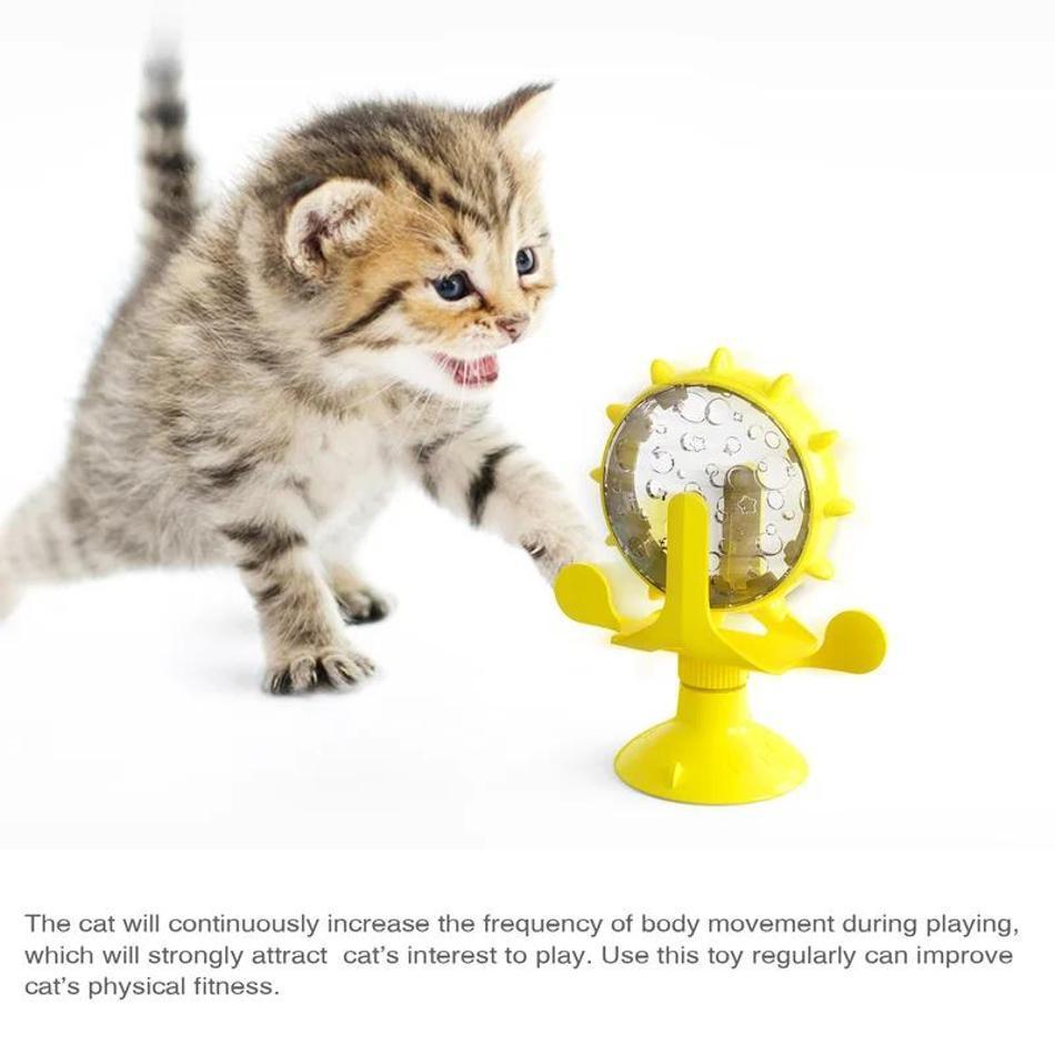 1 Pcs Interactive Feeding Funny Leaking Slow Food Feeder Carousel Pet Pet Supplies Leaking Ball IQ Training Pet Cats And Dogs
