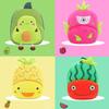 Lovely Cartoon Fruit Backpack For Kids 2-4 Years Old Plush Shoulder Bag Direct Sale Factory