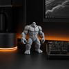 3D Printed Stone Gorilla Statue, Rock Muscle Figure with Heavy Base, Creative Desk Decor, Home Office Ornament, Unique Gift for Men Boys