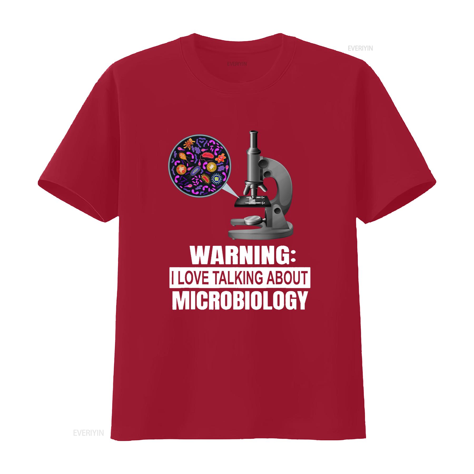 

Science Biology Microbiology Teacher Bacteria Laboratory T Shirt vintage Washed Breathable Comfortable Top For Everyday Wear S