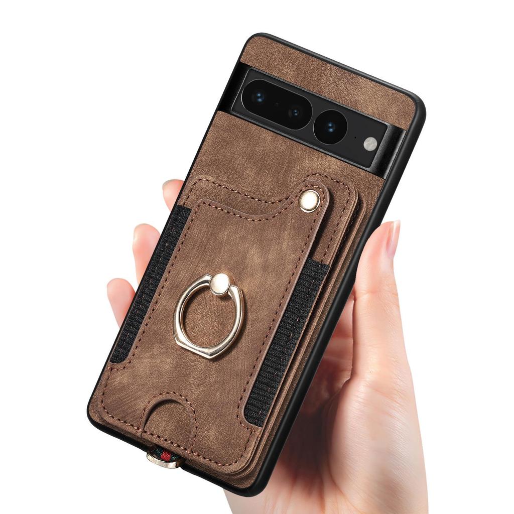 Universal Google Pixel 10 Pro Leather Flip Case with Card Slot & RFID Protection
