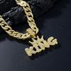 European-American Style Crown 'KING' Full Diamond Pendant on Thick Cuban Chain - Trendy Men's Hip Hop Jewelry