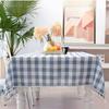 1pcs Checkered Fashion Simple Nordic Tassel Tablecloth Family Gathering Tea Table Cloth Beautiful Living Room Kitchen Dust-proof Decoration Cover