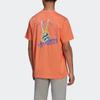 adidas Originals Casual Comfortable Soft Skin-Friendly Breathable Short Sleeve T-Shirt Men Tops Coral-Pink HT1656