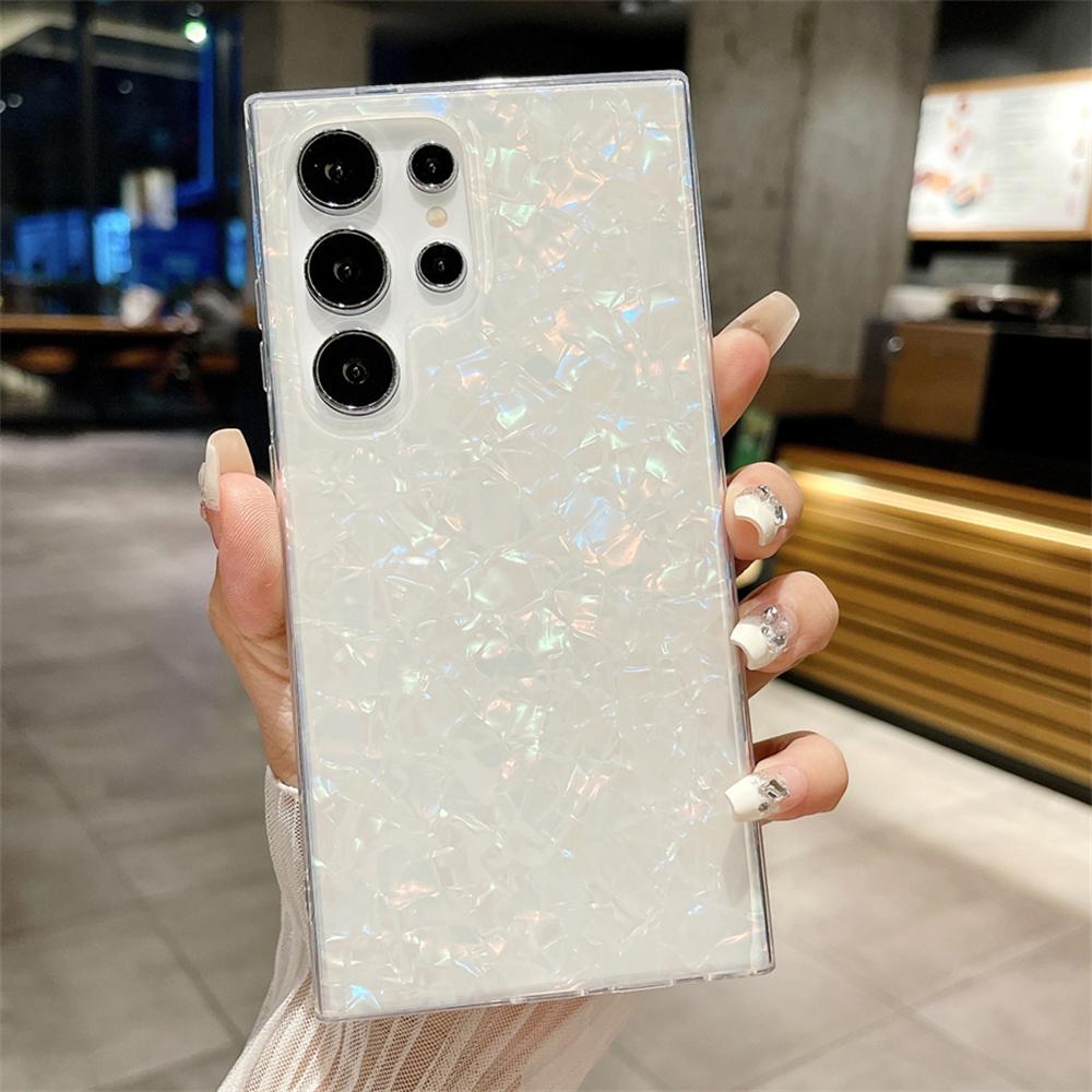 

Роскошный блестящий мраморный чехол Dream Shell для Samsung S24 Ultra S23 S22 Plus S21 S20 FE Note 20 10 A55 A35 A25 Противоударный чехол For S21 FE