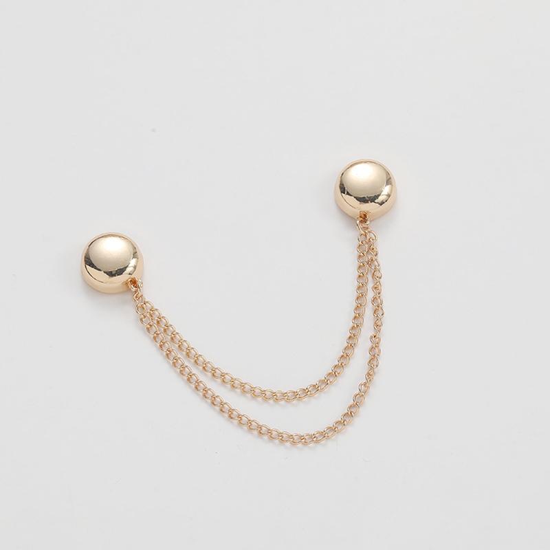 4pcs Alloy Adjustable Buckle Clothing Accessories Creative Chain Magnetic Buckle