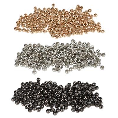 200 Stück Abstandshalter Perlen Großes Loch Rund 5mm/0,2in Bohrung 10mm/0,4in Schmuck Harz Abstandshalter für Armband