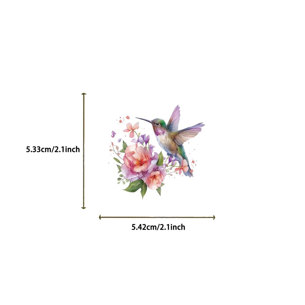 50PCS Hummingbird Stickers Creative Phone Community Skateboard DIY Fashion Dormitory Chambre Nostalgic Waterproof Sticker