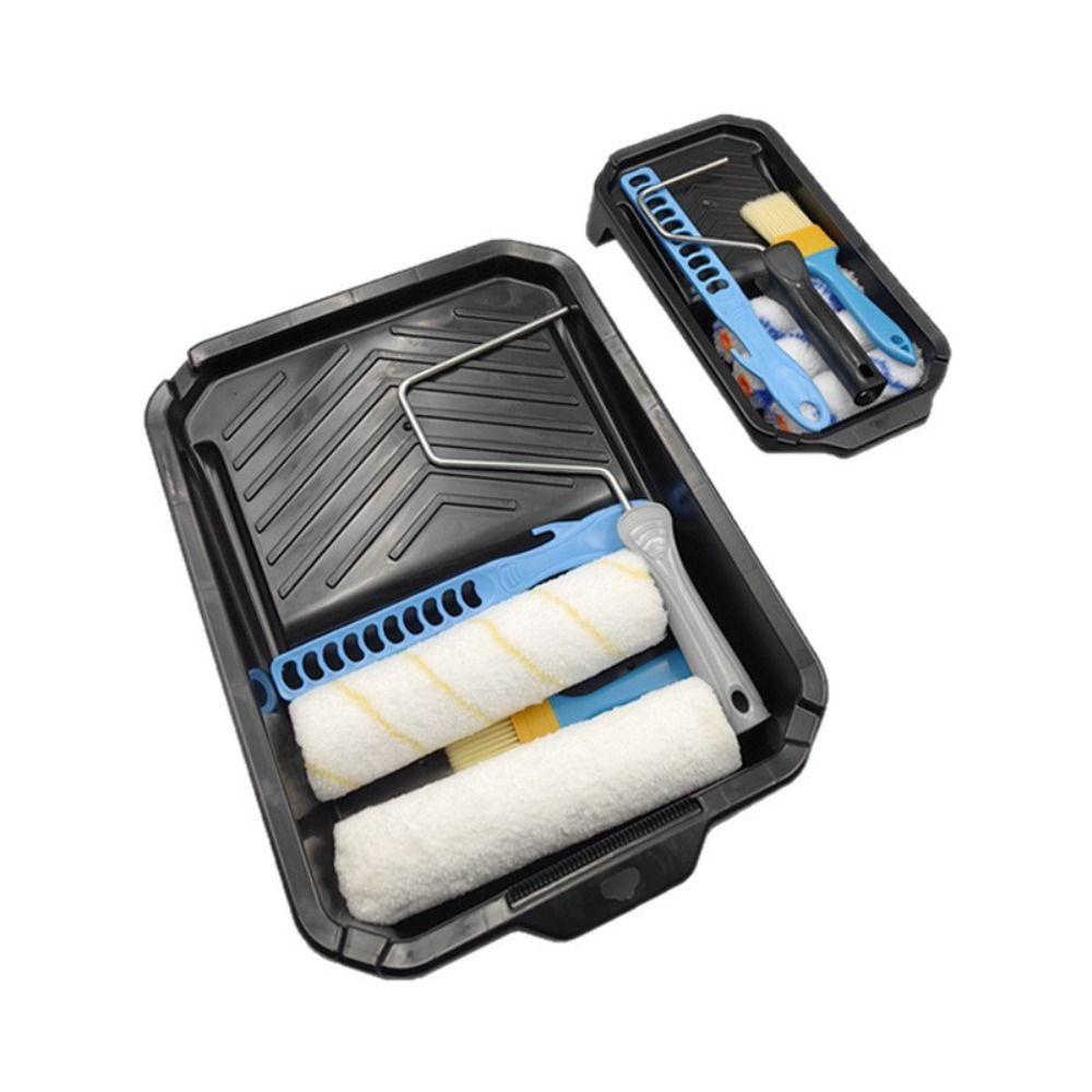 Wall Painting Paint Roller Kit Furniture Painting Paint Pan Roller Paint Brush Interior Decorating