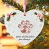 Heartfelt Inspirations Christmas Ornament Shell Reindeer Dragonfly Paw Feather Tulip Xmas Tree Hanging Heart Shape Decoration Holiday Party Pendant