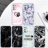 BH36 printing Marble Transparent Phone Case for Samsung Galaxy A04 A04S A14 A23 A34 A54 M23 M33 M52 M53