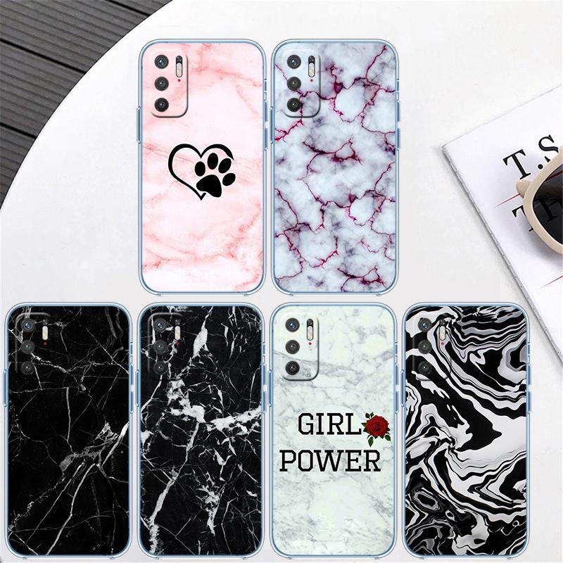 BH36 printing Marble Transparent Phone Case for Samsung Galaxy A04 A04S A14 A23 A34 A54 M23 M33 M52 M53