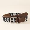 Splicing Nylon Weaving Belt Bohemian Style Waist Band Trendy Pin Buckle Waistbands