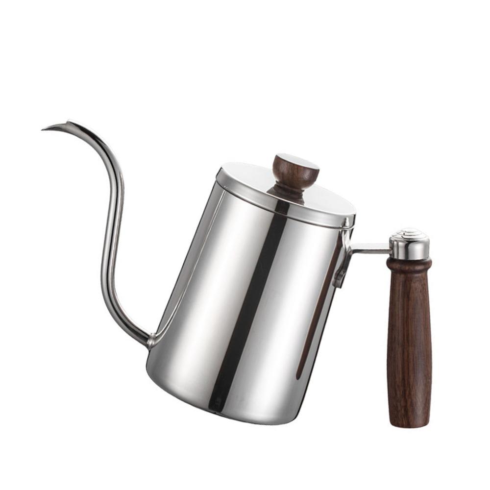 Drip Spout Gooseneck Coffee Kettle 304 Stainless Steel Hand Drip Coffee Kettle Office Use