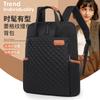 Schoolbag Women's Business Computer Bag Short Business Trip Multifunctional Backpack Student Large Capacity Rhombus Backpack