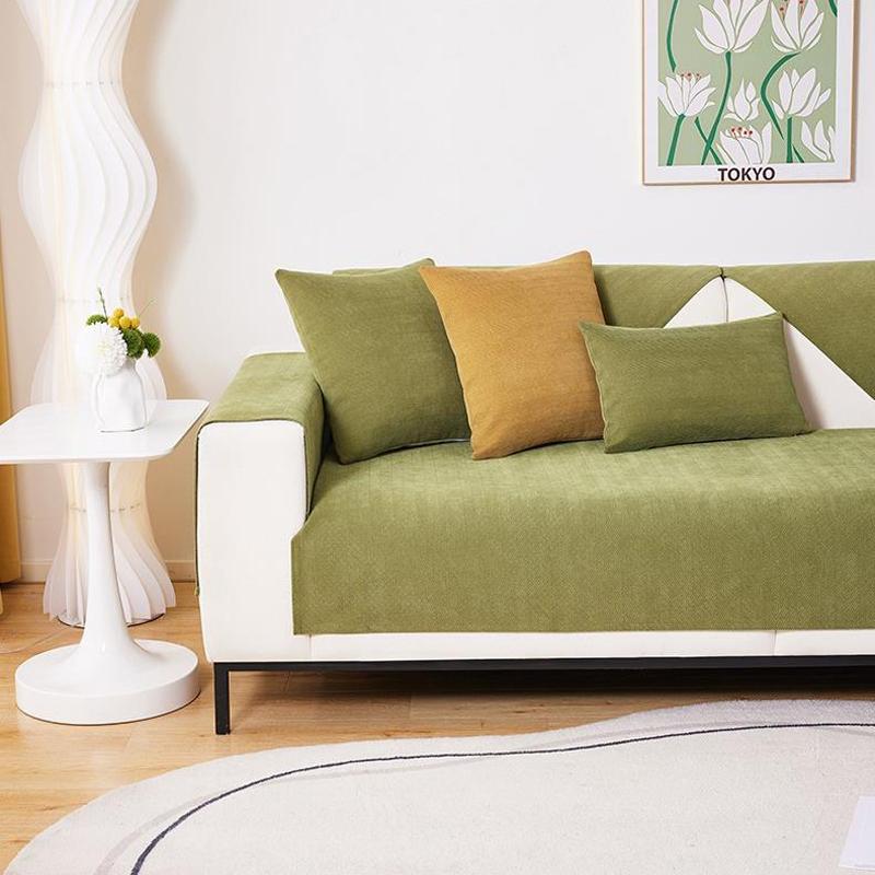Thickened Sofa Cover Chenille Four Seasons Universal Pet Kids Cushion Non-slip Sofa Protective Cover Living Room Sofa Blanket