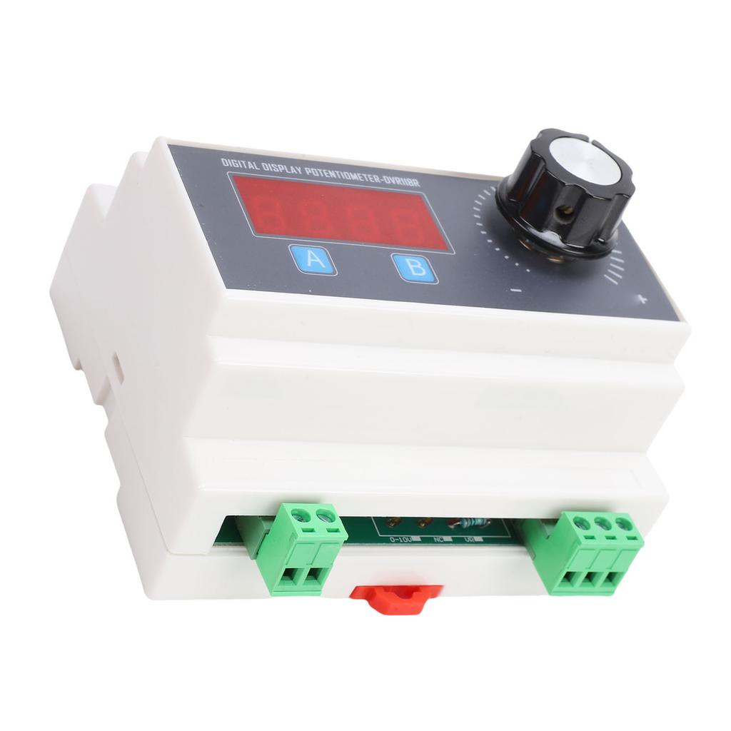 Digital Display Potentiometer 10K Ohm  2W 4 Digit Display Rail Mount Programmable Potentiometer for Speed Controller