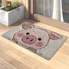 VIKAMA Cute Pig Carpet Pink Doormat Soft Welcome Mat Absorbent Kitchen Rug Cute Rug For Bedroom Carpet For Living Room Home Deco