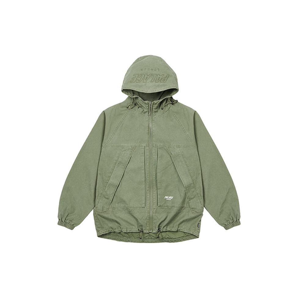 

Palace Fw22 Washed Cotton Hooded Jacket Unisex Jacket Olive-Green P22JK222 S