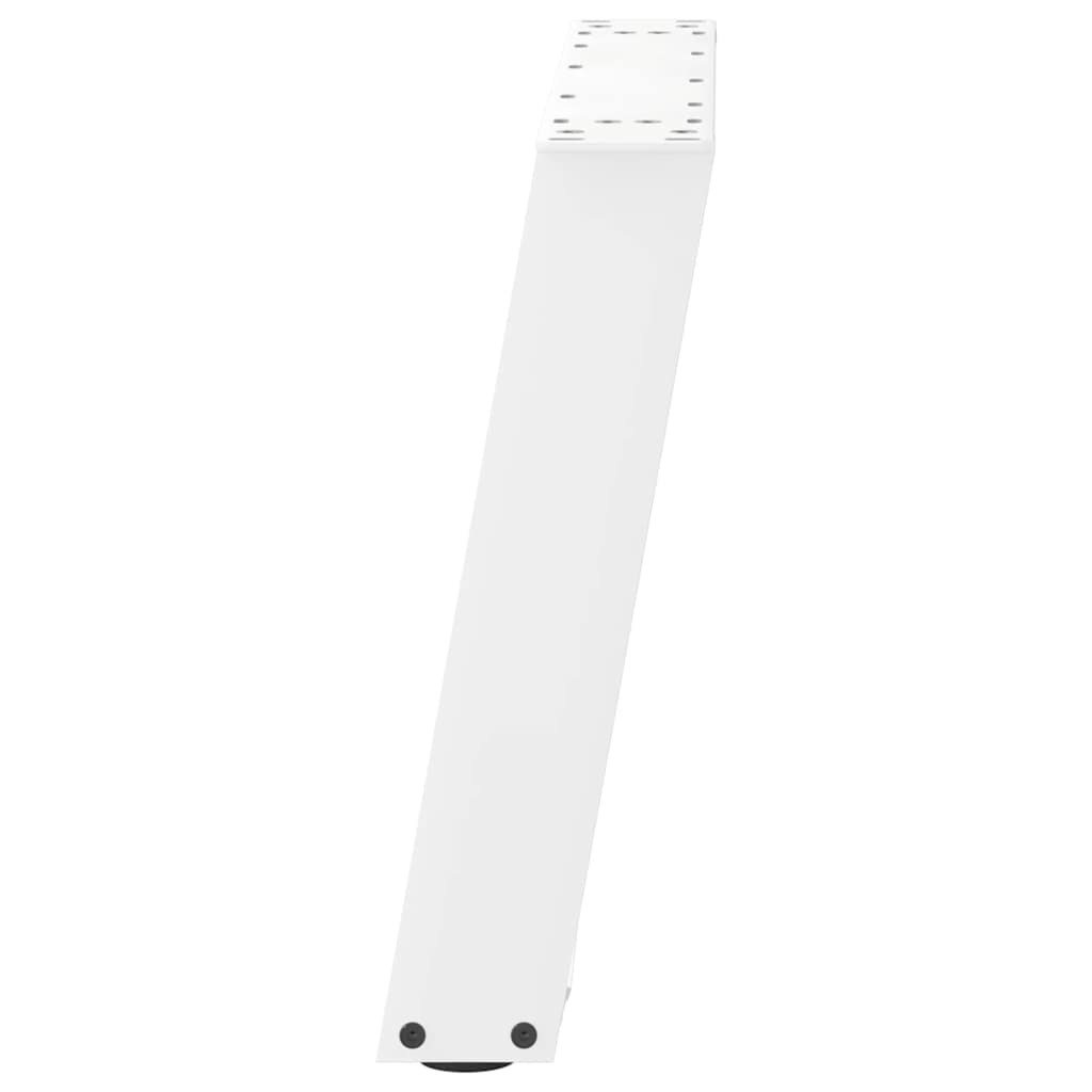 Vidaxl Coffee Table Legs, 2 Pcs, White, 70X(42-43) Cm, Steel