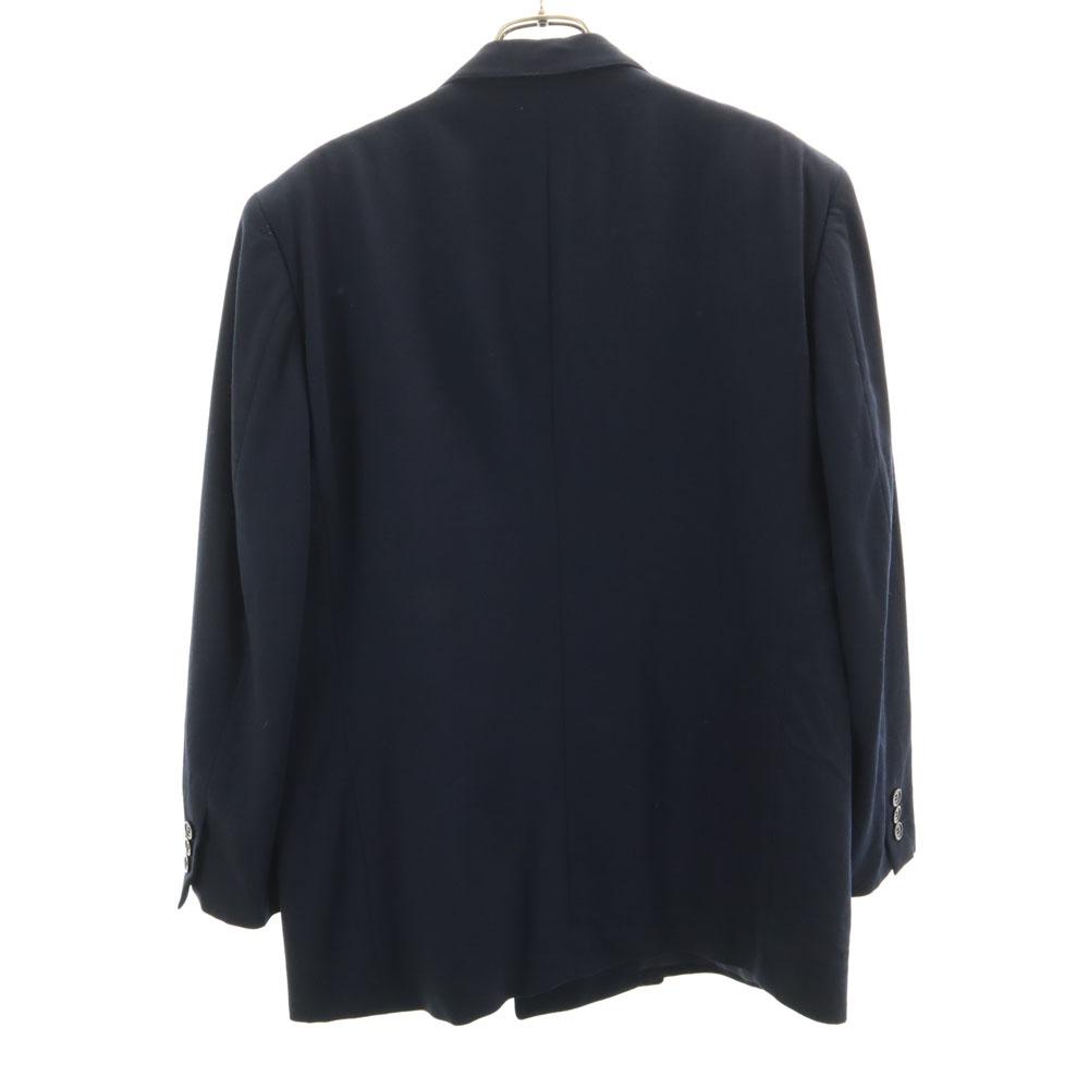 LANVIN 80s 90s Old double tailored jacket 48-45 Navy blazer Men's Used
