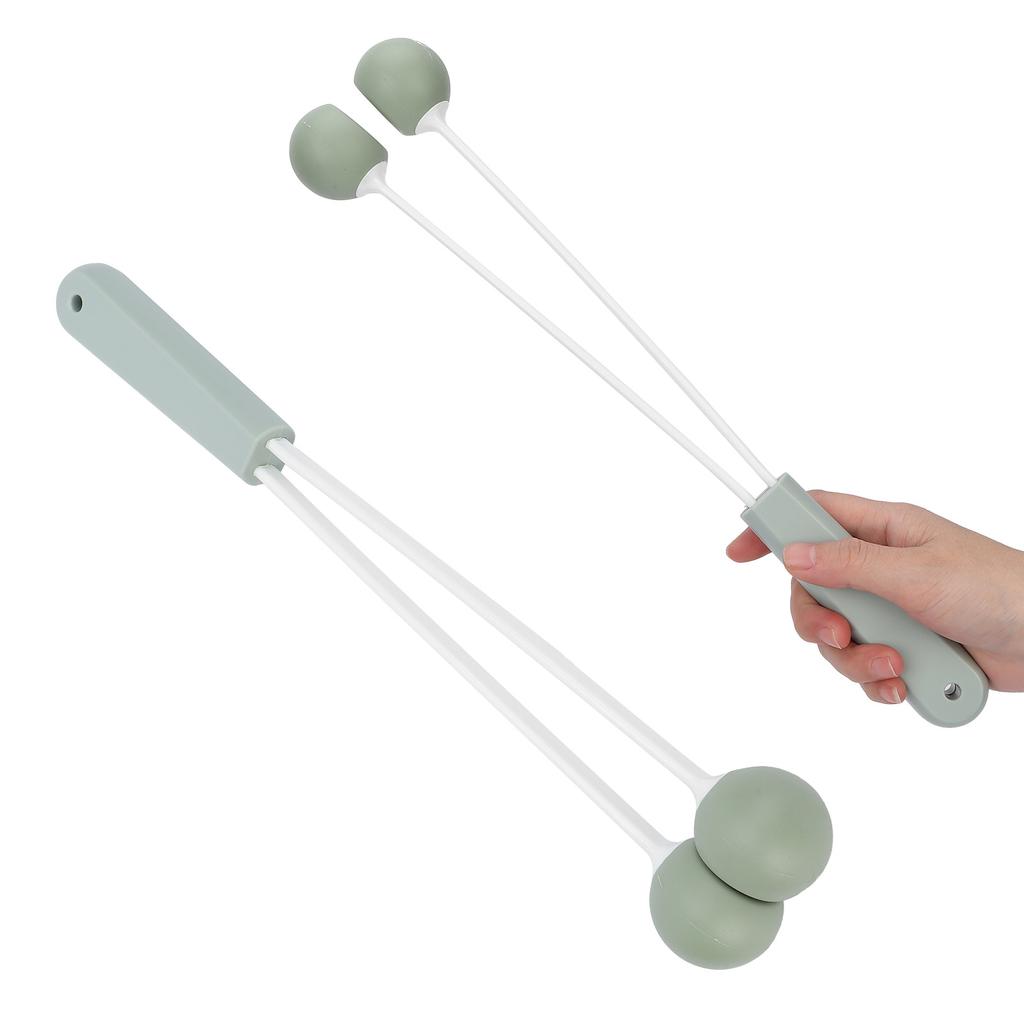 Handlicher Klopfmassagehammer Fitness Anti-Rutsch Doppelkugel Silikon Körper Klopfmassagegerät