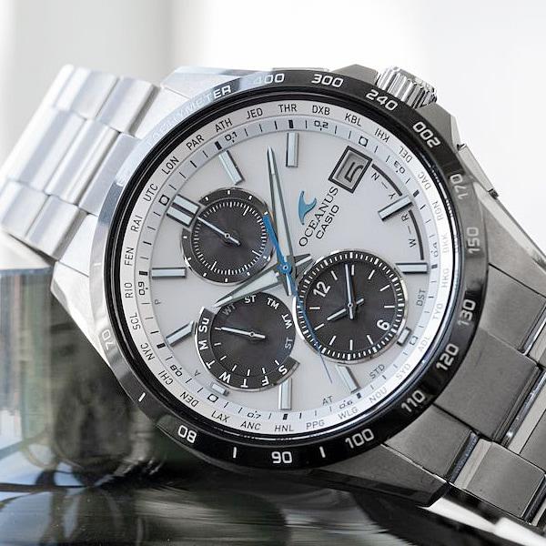CASIO Men's OCEANUS OCW-T2600J-7AJF [OCEANUS CLASSIC LINE] Round Watch Silver Titan