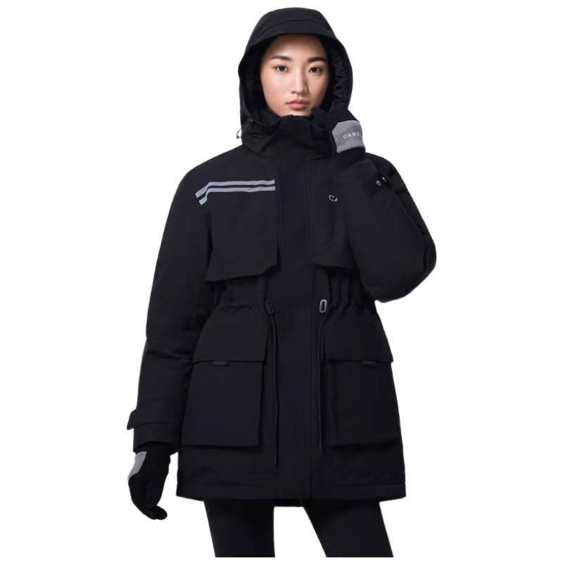 

Camel 2024 Winter Water-Repellent Hooded Down Parka Jacket M